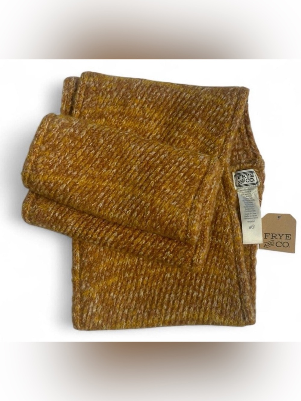 FRYE AND CO. Infinity Cold Weather Scarf - Bark Mustard